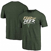 Milwaukee Bucks Fanatics Branded Green Fear the Deer Hometown Collection Tri Blend T-Shirt,baseball caps,new era cap wholesale,wholesale hats